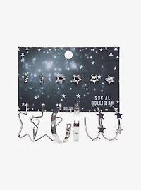 Social Collision Star Studs & Hoops Earring Set
