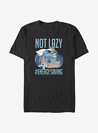 Disney Lilo & Stitch Not Lazy Energy Saving Big & Tall T-Shirt
