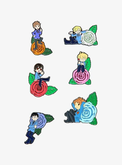 Ouran High School Host Club Roses Blind Box Enamel Pin
