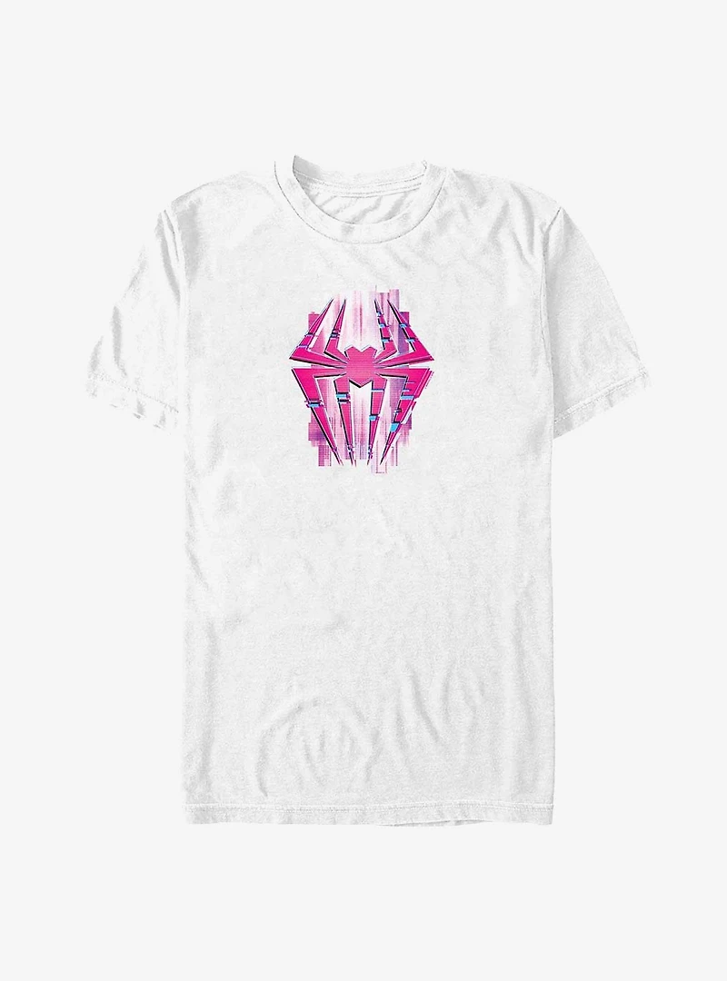 Marvel Spider-Man: Across the Spider-Verse Glitch Spider-Gwen Logo Big & Tall T-Shirt