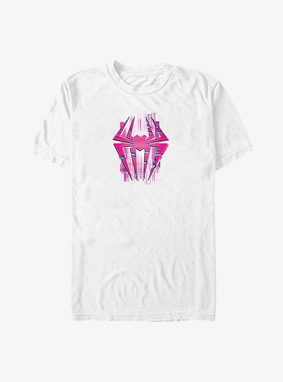 Marvel Spider-Man: Across the Spider-Verse Glitch Spider-Gwen Logo Big & Tall T-Shirt
