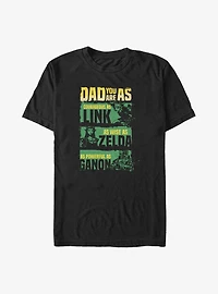 The Legend of Zelda Dad Is Courageous Wise and Powerful Big & Tall T-Shirt