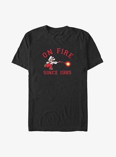 Mario On Fire Big & Tall T-Shirt