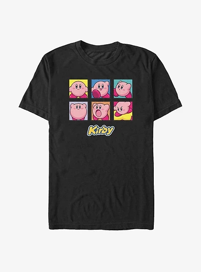 Kirby Faces of Kirby Big & Tall T-Shirt