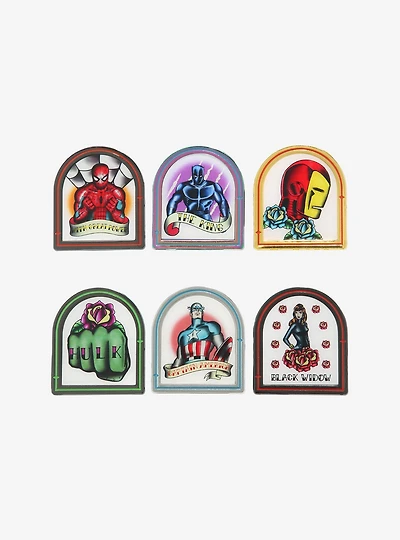 Marvel Character Tattoo Blind Box Enamel Pin