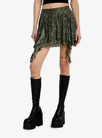 Thorn & Fable Skeleton Fairy Ruffle Mini Skirt