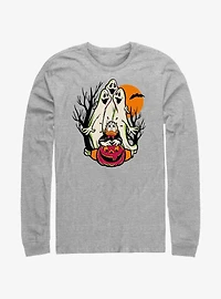 Disney100 Halloween Spooky Ghosts Scared Donald Long-Sleeve T-Shirt