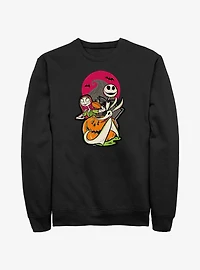 Disney100 Halloween The Nightmare Before Christmas Sally Jack And Zero Sweatshirt