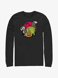 Disney100 Halloween Cinderella Lucifer Cat Long-Sleeve T-Shirt