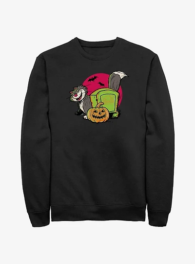 Disney100 Halloween Cinderella Lucifer Cat Sweatshirt