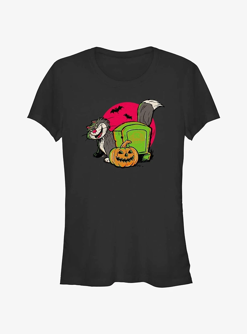 Disney100 Halloween Cinderella Lucifer Cat Girls T-Shirt