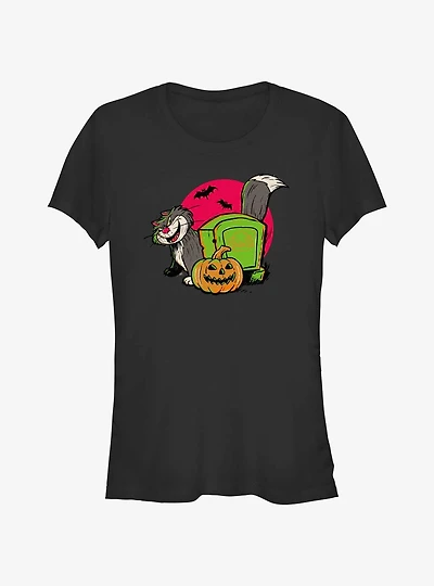Disney100 Halloween Cinderella Lucifer Cat Girls T-Shirt