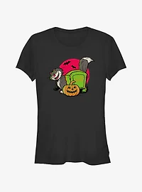 Disney100 Halloween Cinderella Lucifer Cat Girls T-Shirt