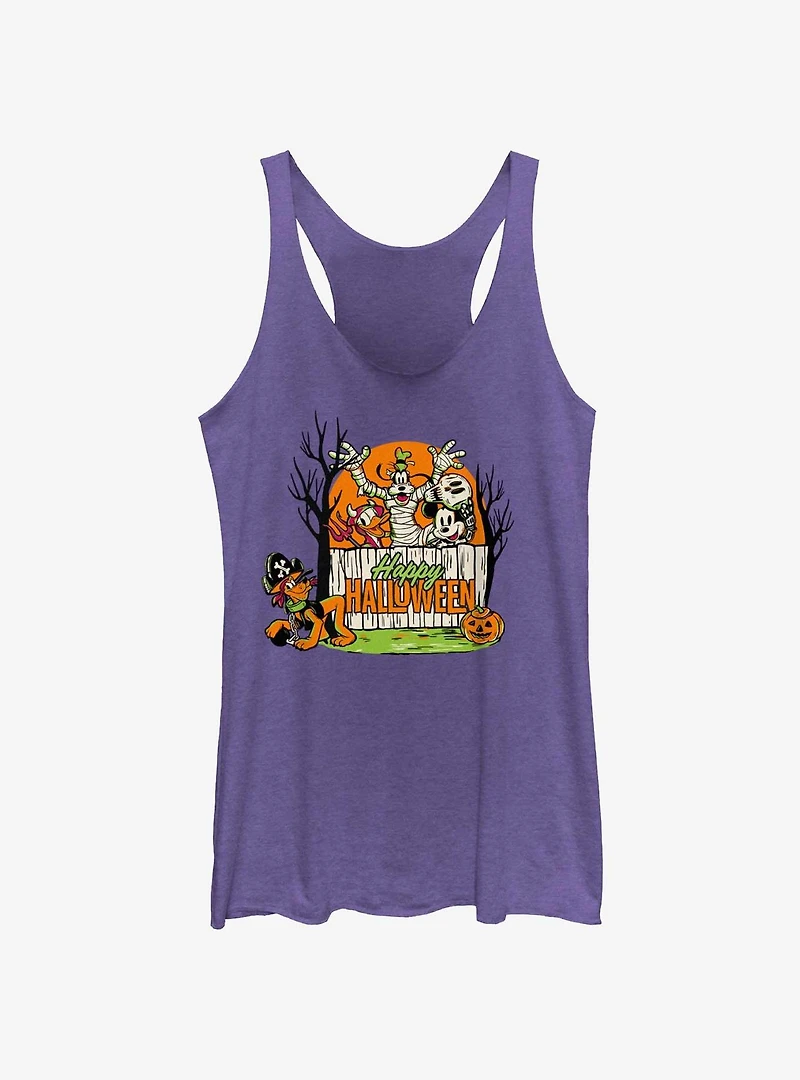 Disney100 Halloween Mickey Mouse Group Girls Tank Top