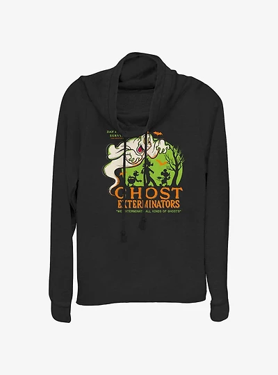 Disney100 Halloween Ghost Exterminators Cowl Neck Long-Sleeve Top