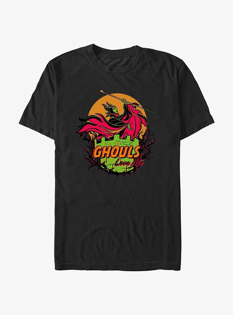 Disney100 Halloween Maleficent All The Ghouls Love Me T-Shirt