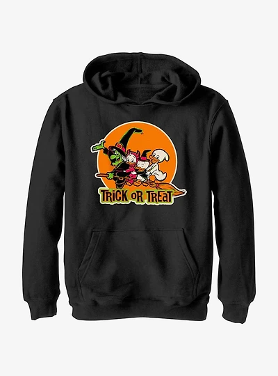 Disney100 Halloween Huey Dewey and Louie Trick or Treat Youth Hoodie