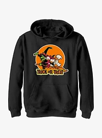 Disney100 Halloween Huey Dewey and Louie Trick or Treat Youth Hoodie
