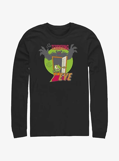 Disney100 Halloween Sulley & Mike So Terrifying You Won't Believe Your Eye Long-Sleeve T-Shirt