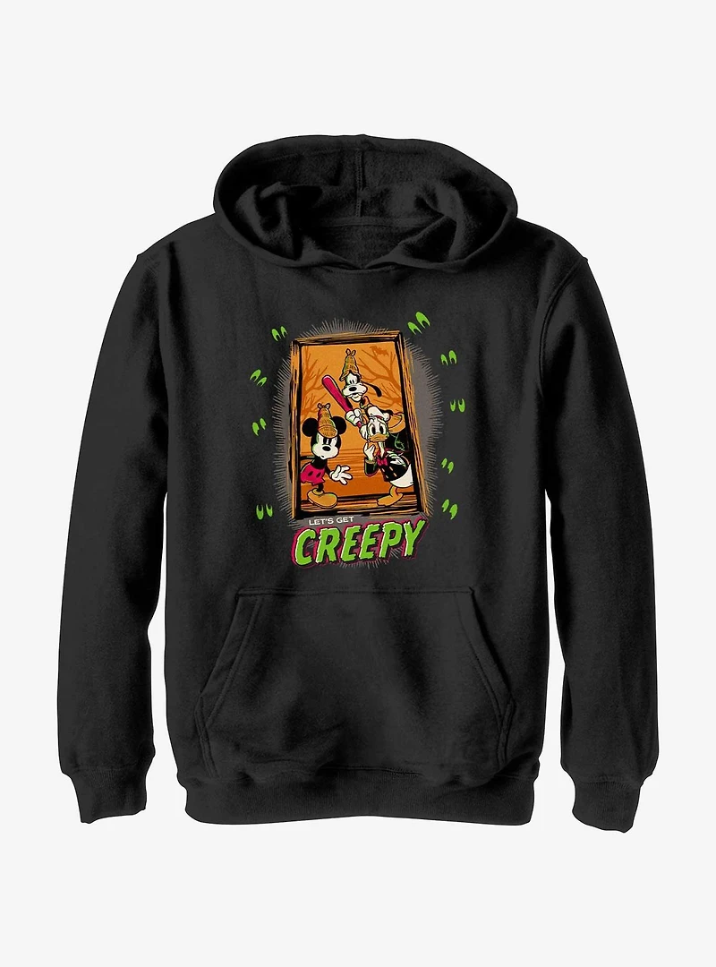 Disney100 Halloween Mickey's Gang Let's Get Creepy Youth Hoodie