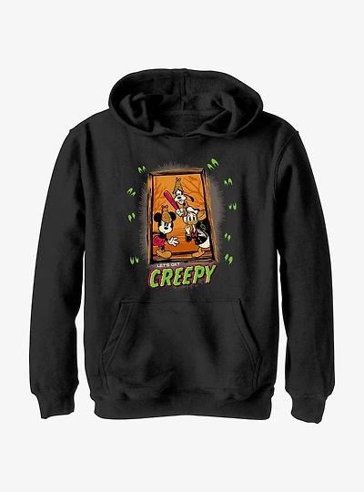 Disney100 Halloween Mickey's Gang Let's Get Creepy Youth Hoodie
