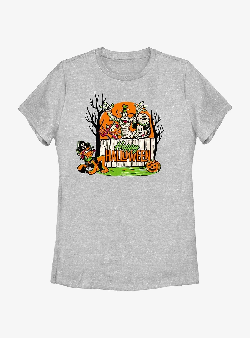Disney100 Halloween Mickey Mouse Group Women's T-Shirt