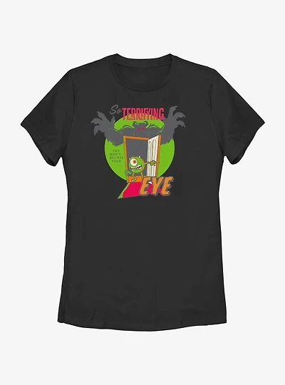 Disney100 Halloween Sulley & Mike So Terrifying You Won't Believe Your Eye Women's T-Shirt
