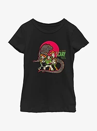 Disney100 Halloween Toy Story Iguana I Love A Good Scary Tail Youth Girl's T-Shirt