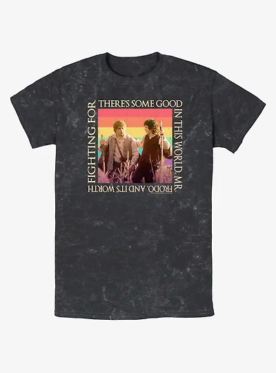 The Lord of the Rings Sam and Frodo Good In The World Mineral Wash T-Shirt
