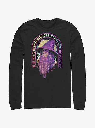 The Lord of the Rings Gandalf Decide With Time Long-Sleeve T-Shirt