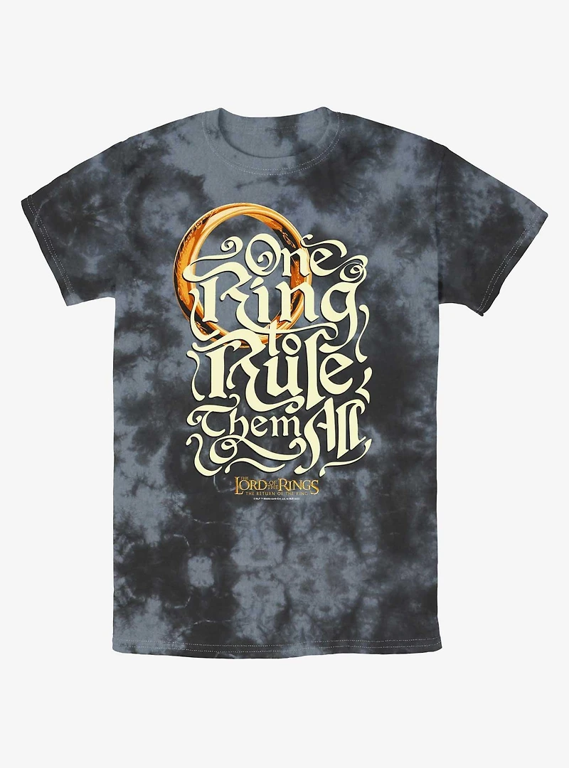 The Lord of the Rings One Ring Rules Tie-Dye T-Shirt