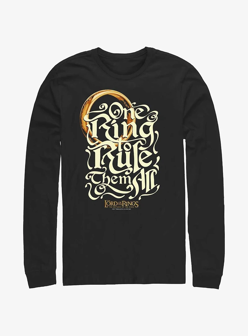 The Lord of the Rings One Ring Rules Long-Sleeve T-Shirt