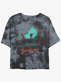 Indiana Jones Treasure Chase Girls Tie-Dye Crop T-Shirt