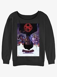 Marvel Spider-Man: Across the Spider-Verse Poster Girls Slouchy Sweatshirt