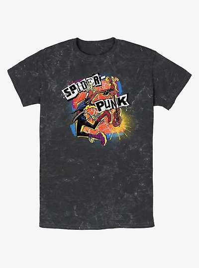 Marvel Spider-Man: Across the Spider-Verse Spider-Punk Mineral Wash T-Shirt