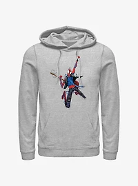 Marvel Spider-Man: Across the Spider-Verse Spider-Punk Rock Out Hoodie