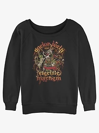 Disney the Muppets Doctor Teeth and Electric Mayhem Womens Slouchy Sweatshirt
