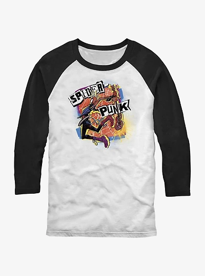 Marvel Spider-Man: Across the Spider-Verse Spider-Punk Raglan T-Shirt
