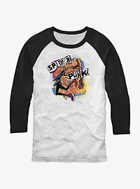 Marvel Spider-Man: Across the Spider-Verse Spider-Punk Raglan T-Shirt