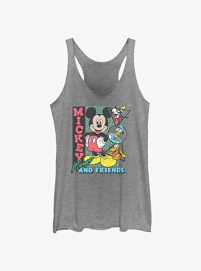 Disney Mickey Mouse Friends Goofy Donald and Pluto Womens Tank Top