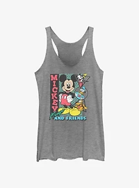 Disney Mickey Mouse Friends Goofy Donald and Pluto Womens Tank Top