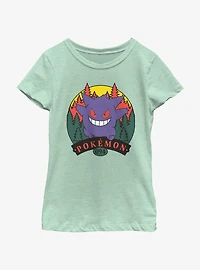Pokemon Gengar Forest Attack Girls Youth T-Shirt