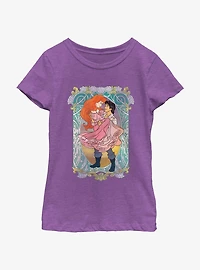 Disney The Little Mermaid Ariel and Eric Ever After Girls Youth T-Shirt