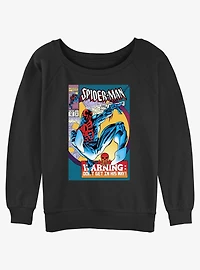 Marvel Spider-Man: Across the Spider-Verse O'Hara 2099 Comic Cover Girls Slouchy Sweatshirt