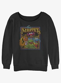Disney The Muppets Retro Muppet Poster Girls Slouchy Sweatshirt