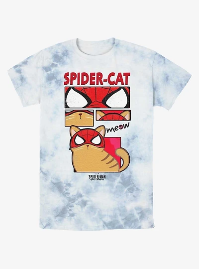Marvel Spider-Man: Across the Spider-Verse Spider-Cat Tie-Dye T-Shirt
