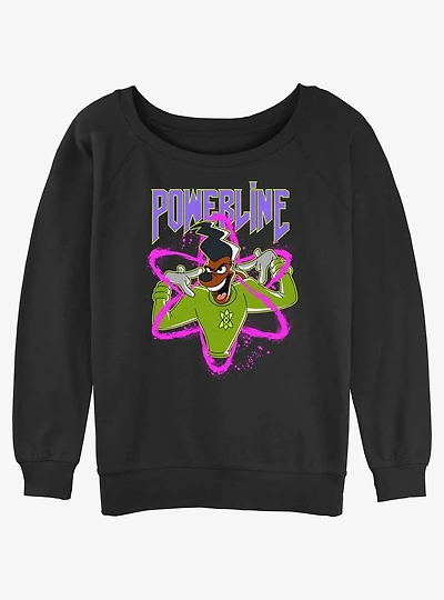 Disney Goofy I Have Power Girls Slouchy Sweatshirt