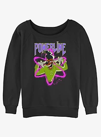 Disney Goofy I Have Power Girls Slouchy Sweatshirt