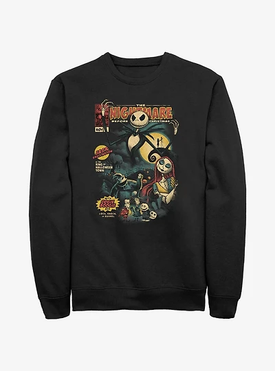 The Nightmare Before Christmas Comic Cover Sweatshirt