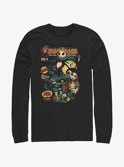 The Nightmare Before Christmas Comic Cover Long-Sleeve T-Shirt